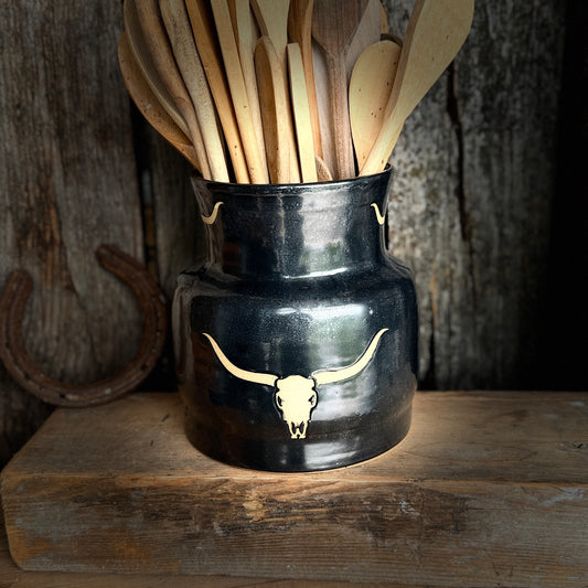Kitchen Crock - Gunmetal Longhorn