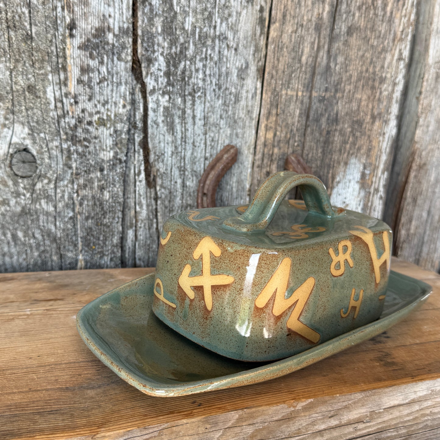 Butter Dish Sagebrush Branded