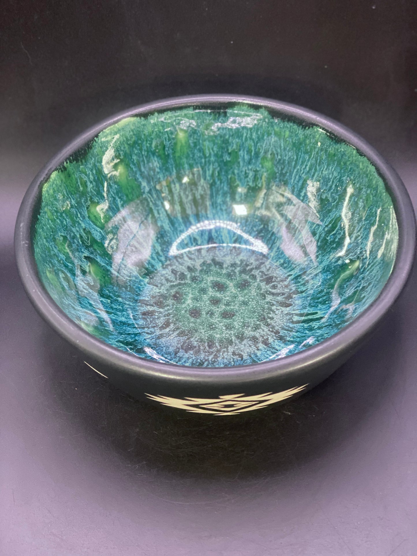 Turquoise Night Bowl 7”