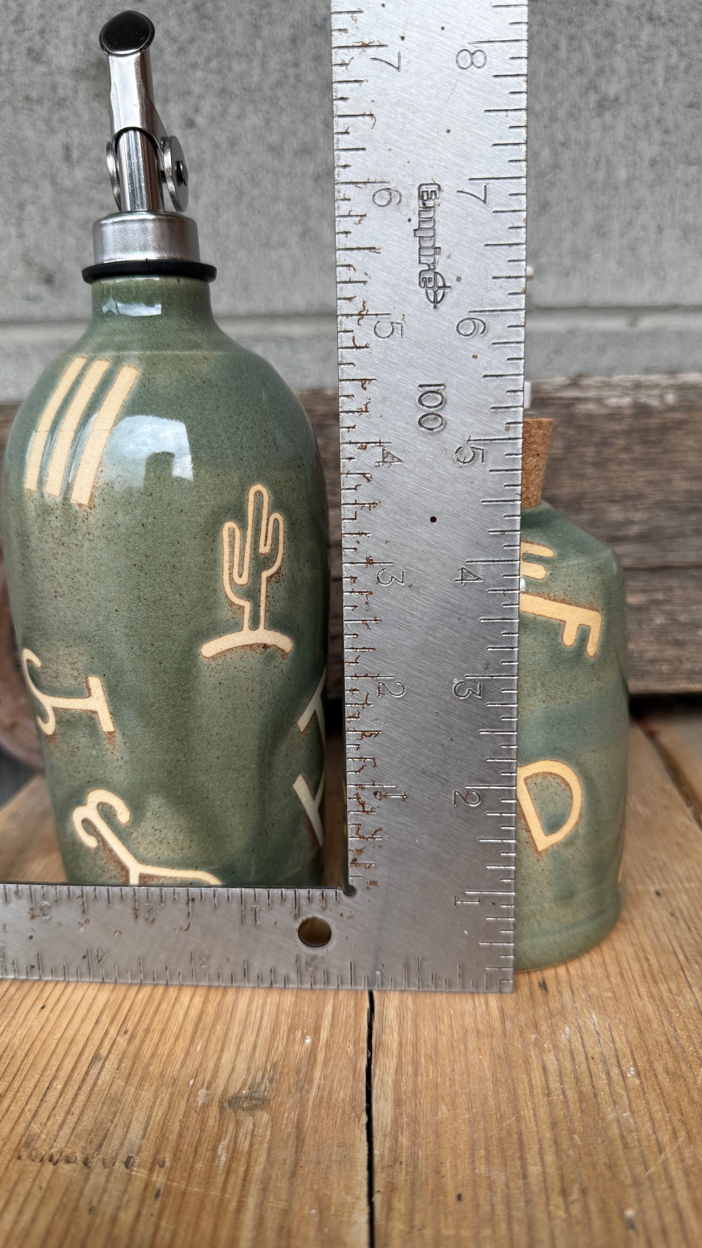 Set - soap dispenser and oil bottle