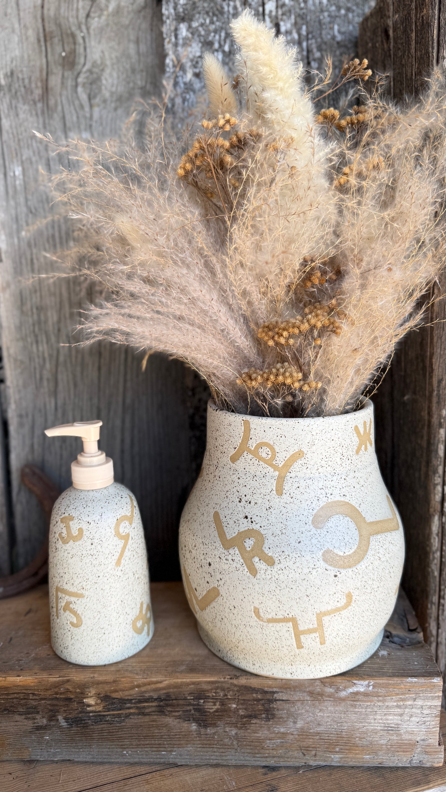 Kitchen Utensil Crock and Soap Dispenser - Branded