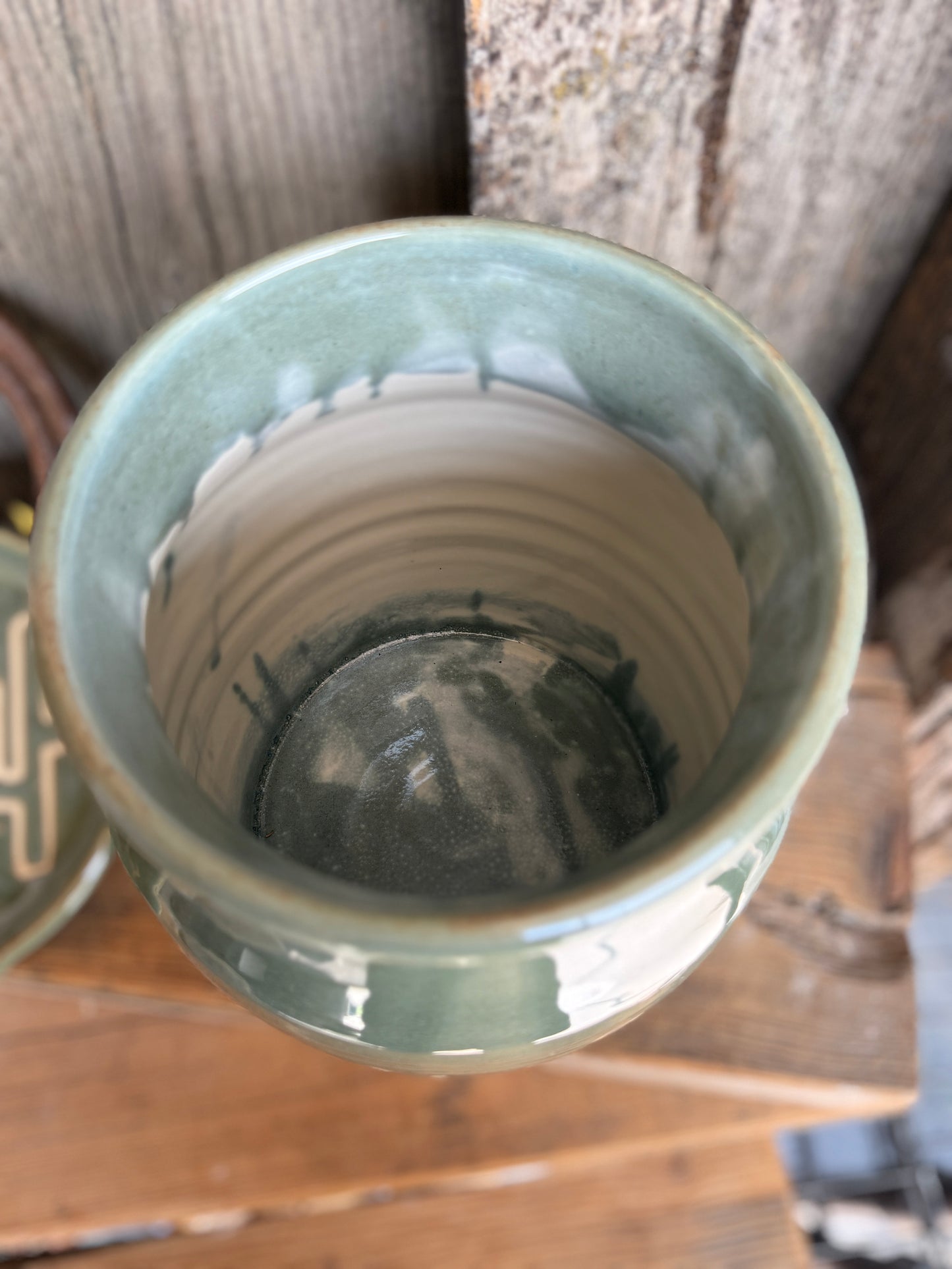 Kitchen Utensil Crock, spoon rest and soap dispenser- sagebrush cactus