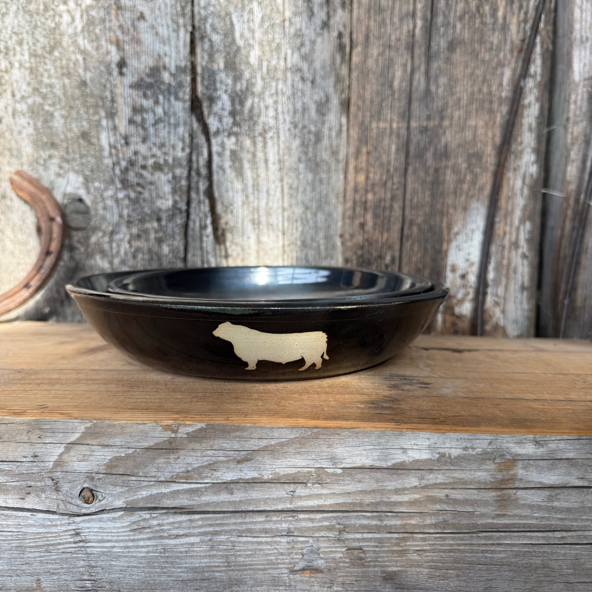 Girl Dinner Bowl/Plate Set of Small and Medium