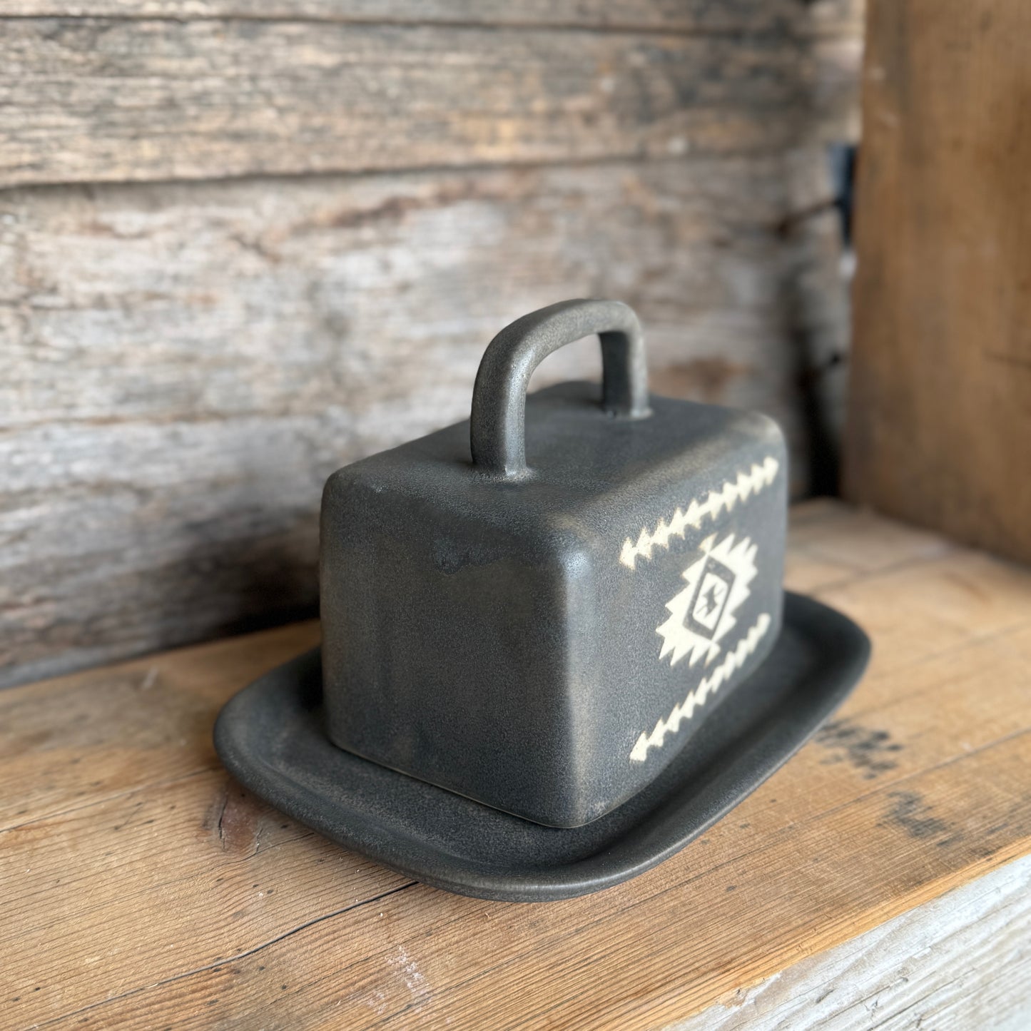 Butter Dish - River Rock Southwestern