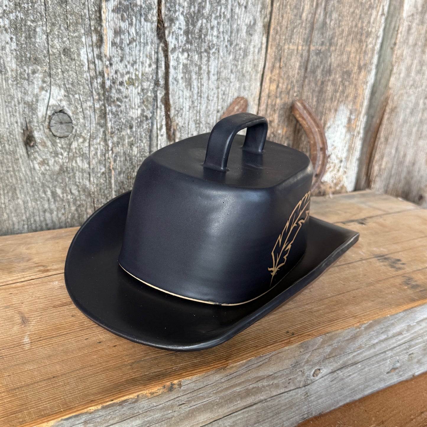 Cowboy Hat Butter Dish