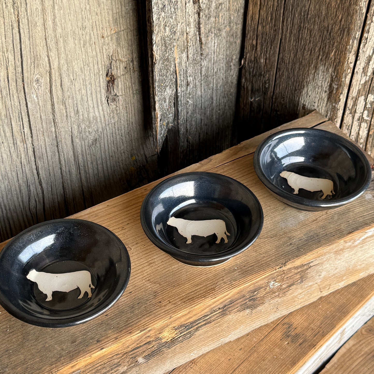 Sauce bowl set of 3 Bull Gunmetal