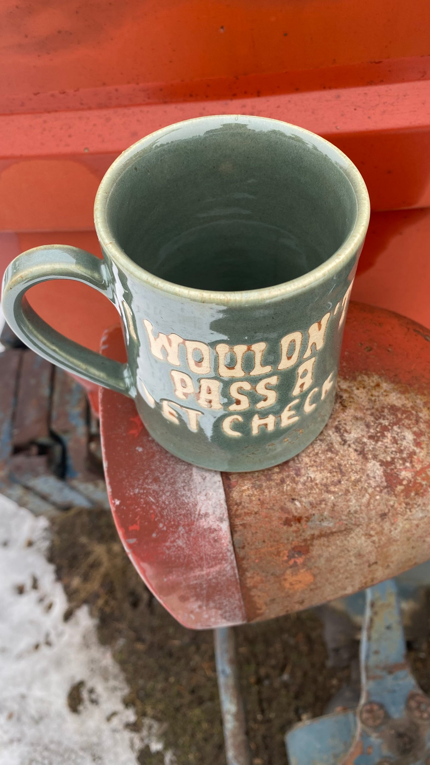 I wouldn’t pass a vet check mug - sagebrush 15 oz