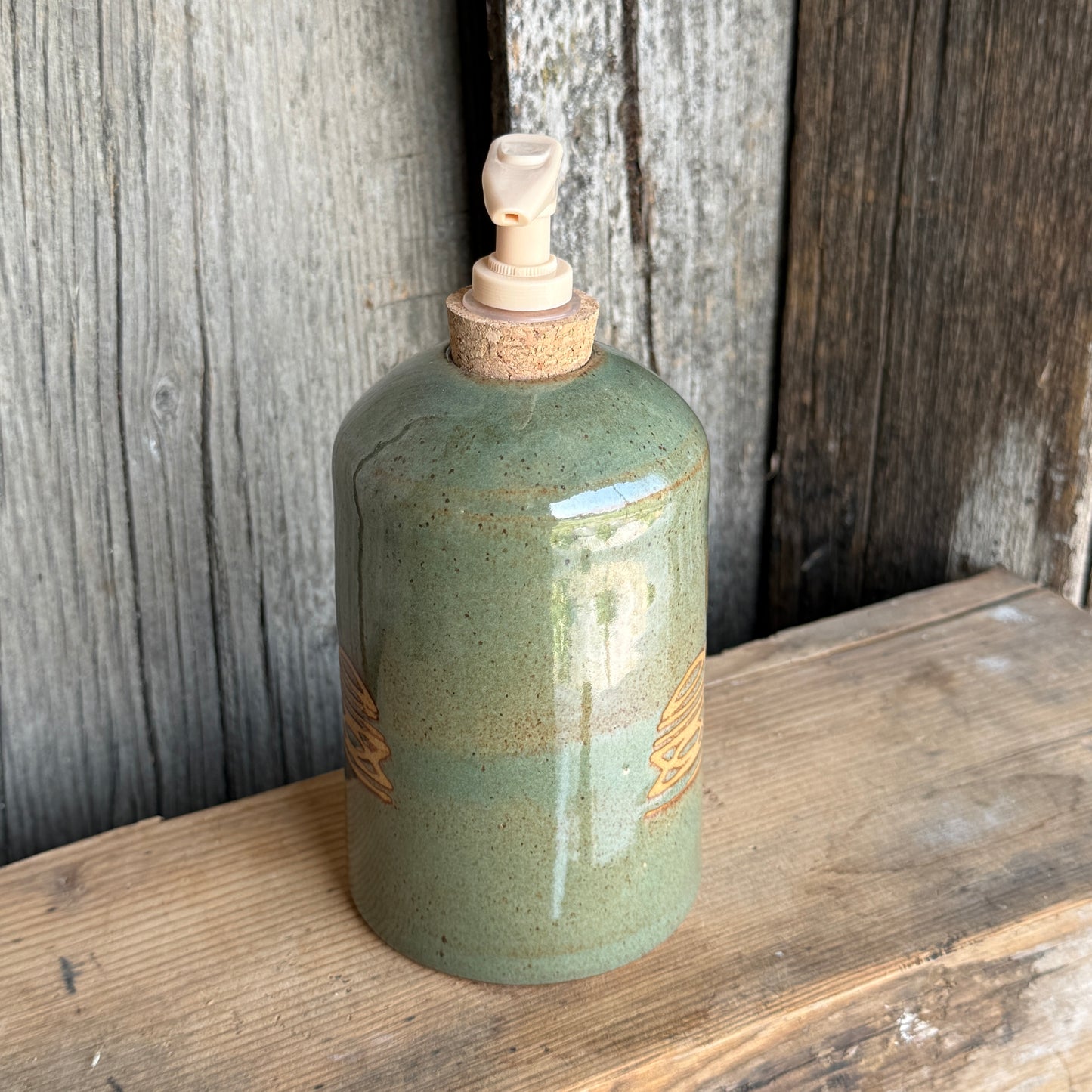Soap Bottle - Bootstitch : sagebrush patina