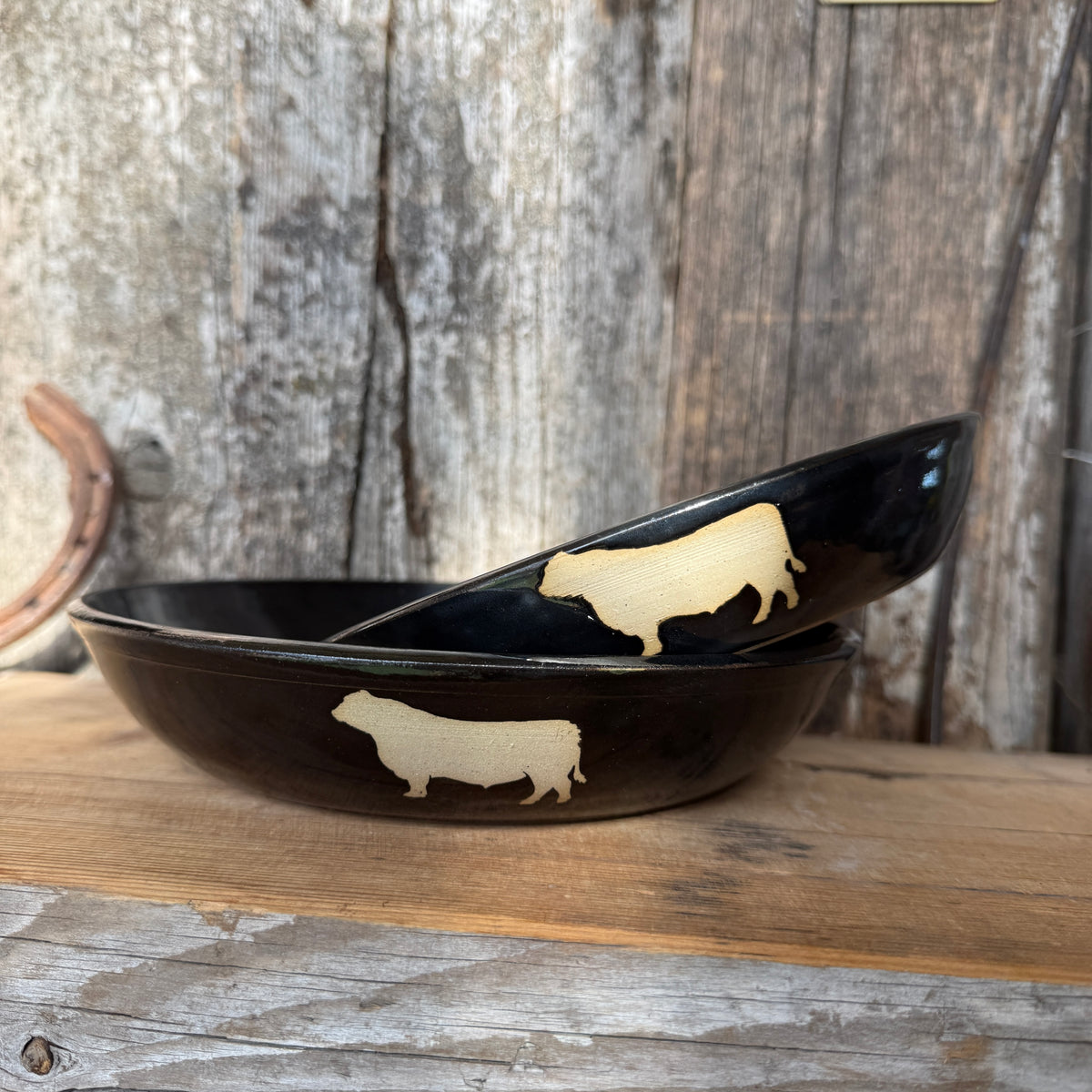 Girl Dinner Bowl/Plate Set of Small and Medium