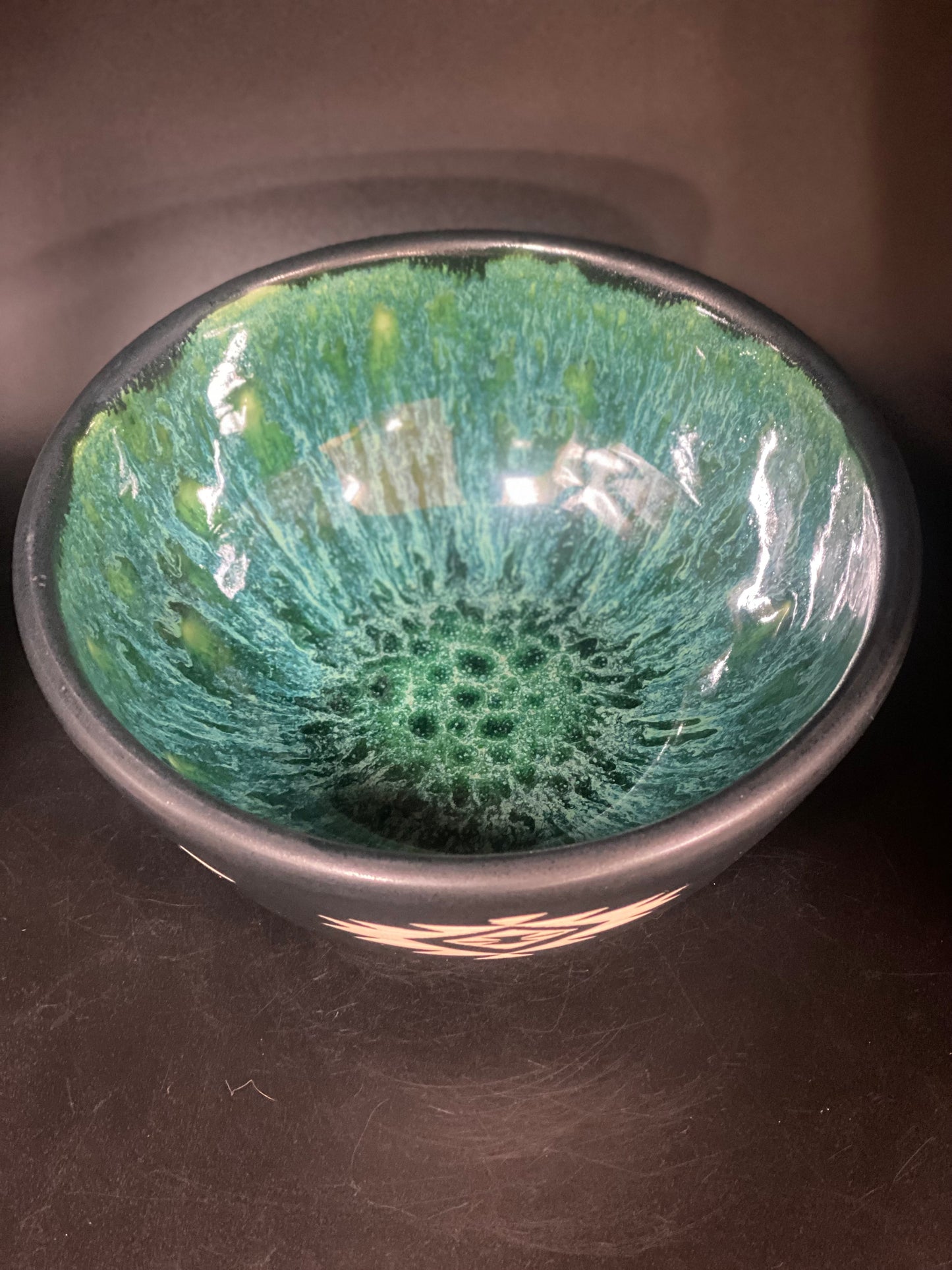 Turquoise Night Bowl 7”