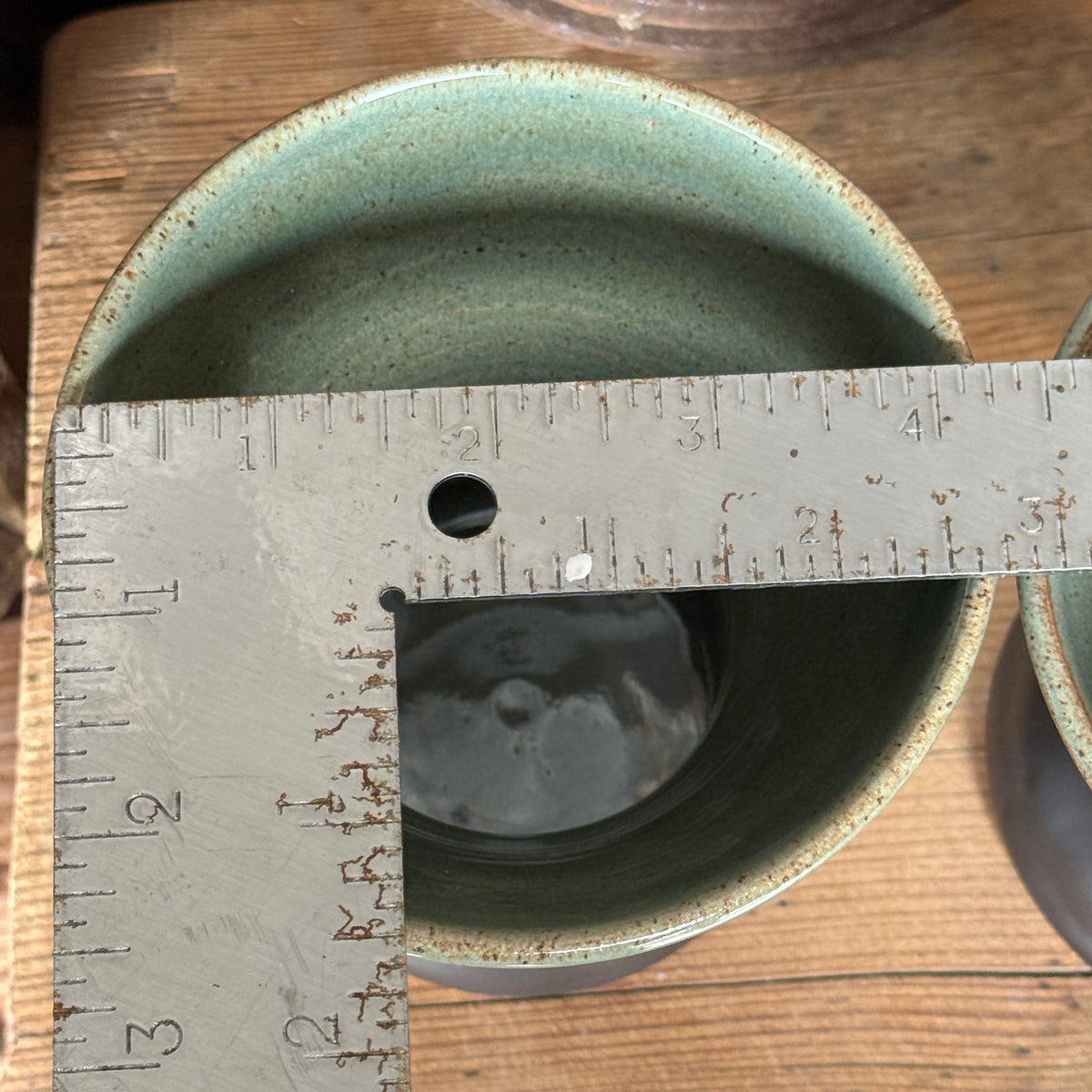 Margtini Cup Set of 4 - Sagebrush and leather