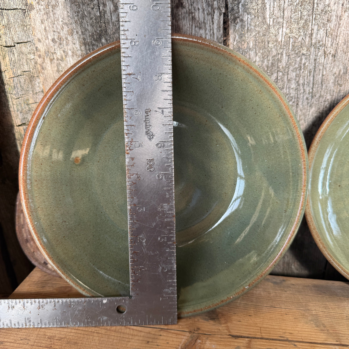 Girl Dinner Bowl/Plate Set of Medium and Large