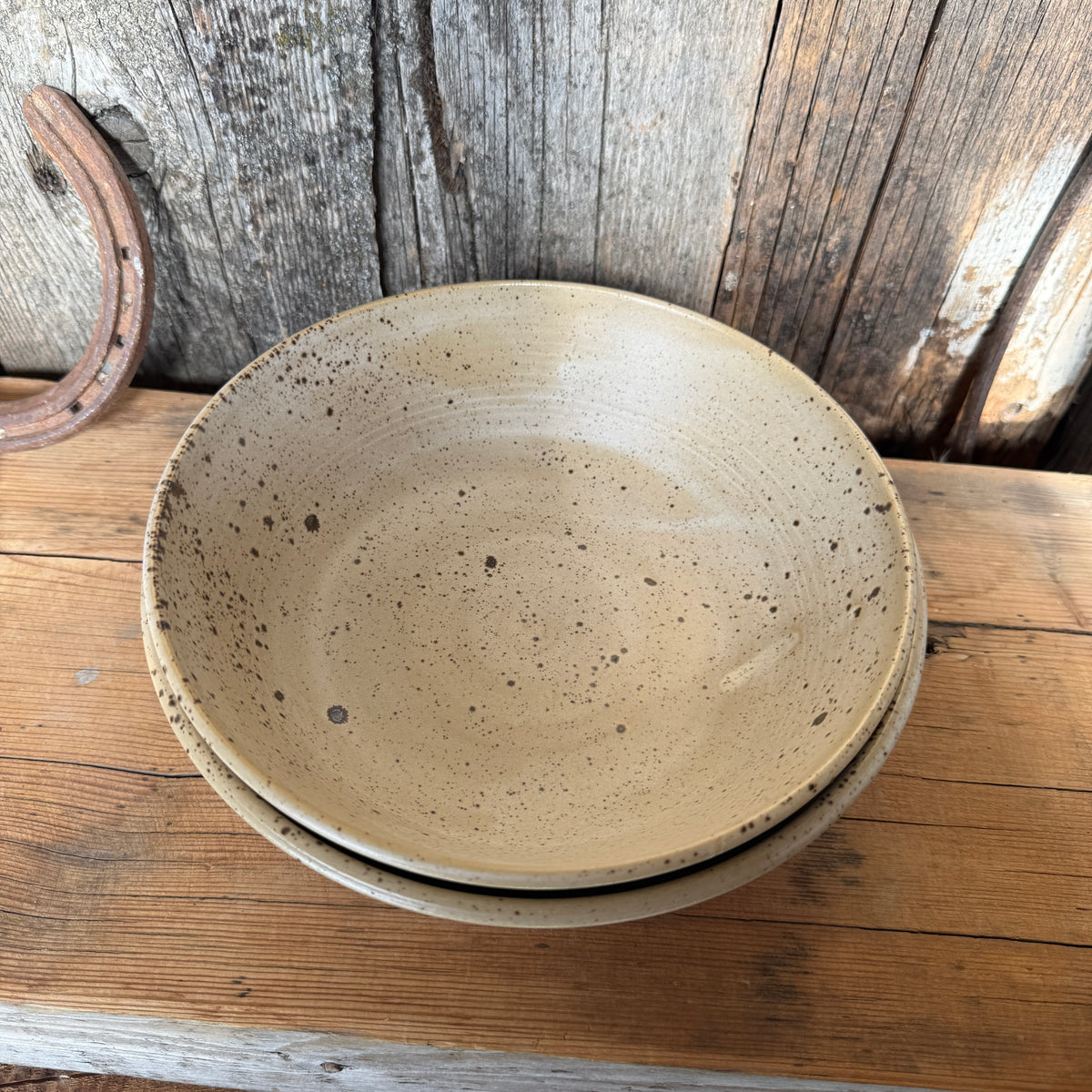 Girl Dinner Bowl/Plate Set of Large and Medium