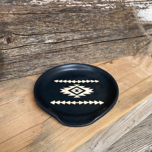 Black southwestern 2 - Spoon Rest