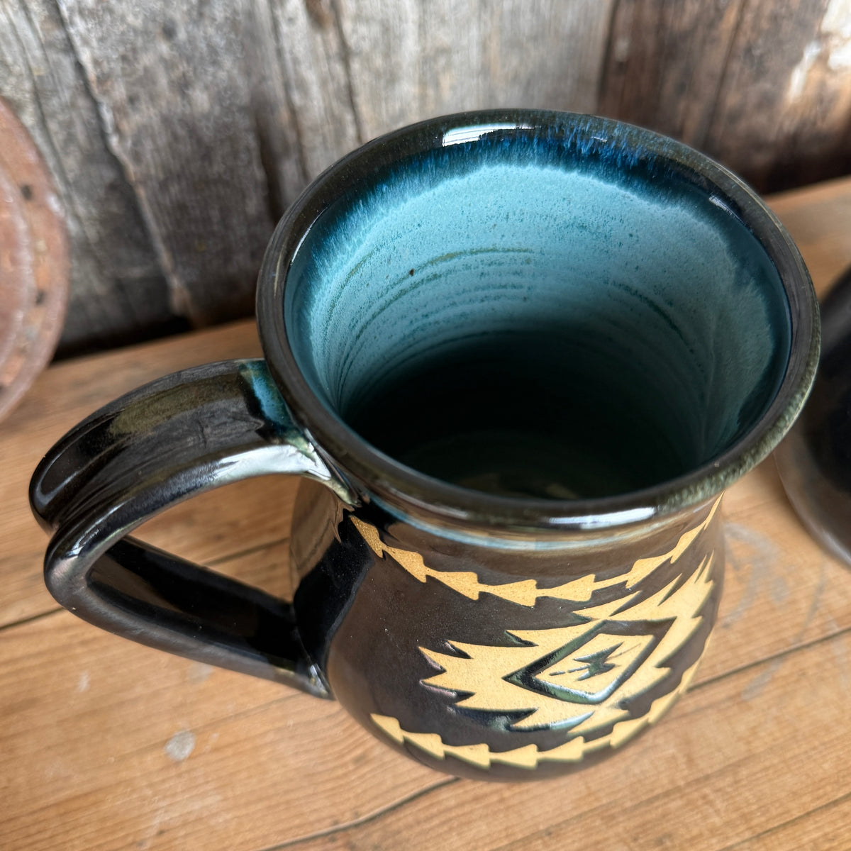 Coffee Mug set of 2- Gunmetal Southwestern
