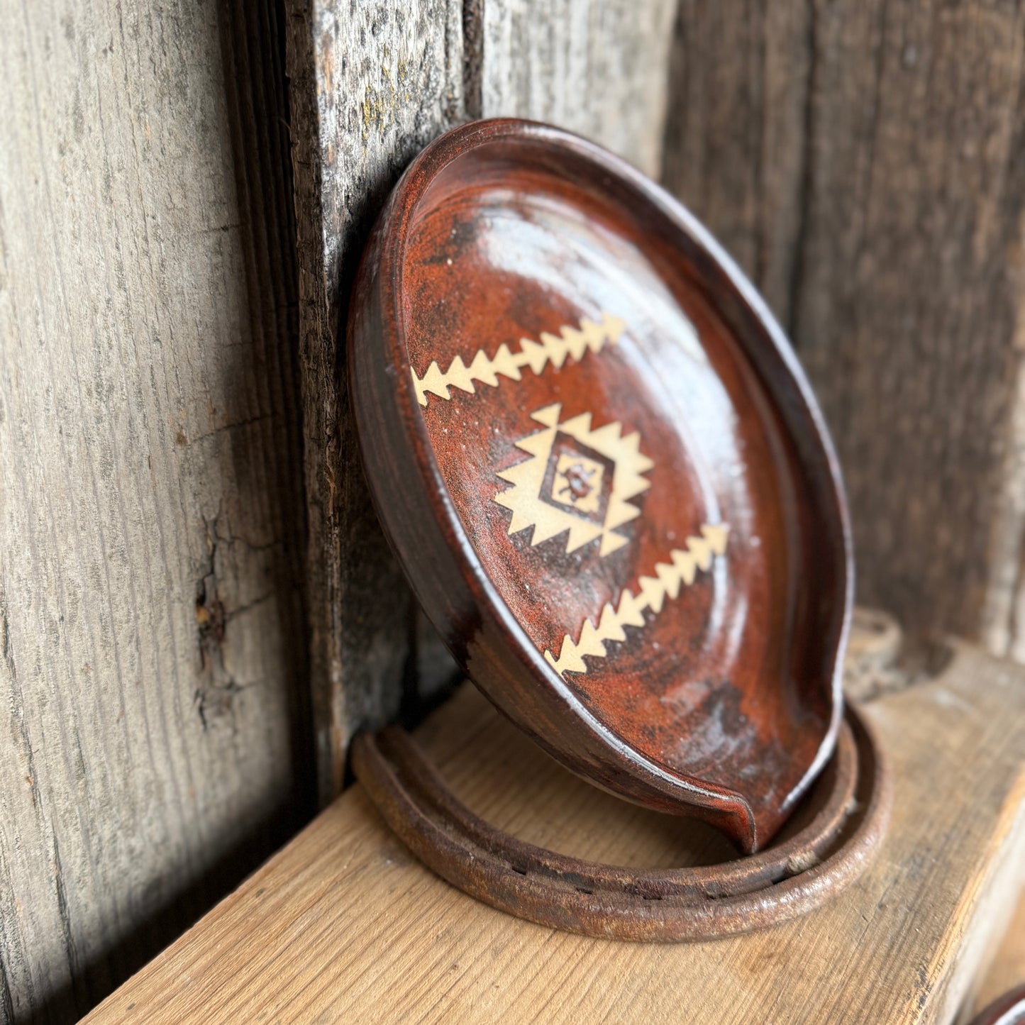 Spoon Rest - Southwestern Rust (2)