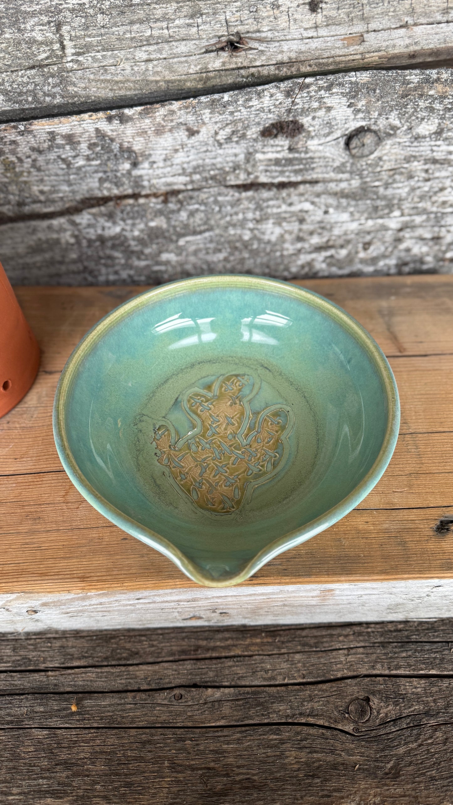 Garlic Keeper and Garlic Grate Plate - Bronc and Prickly Pear