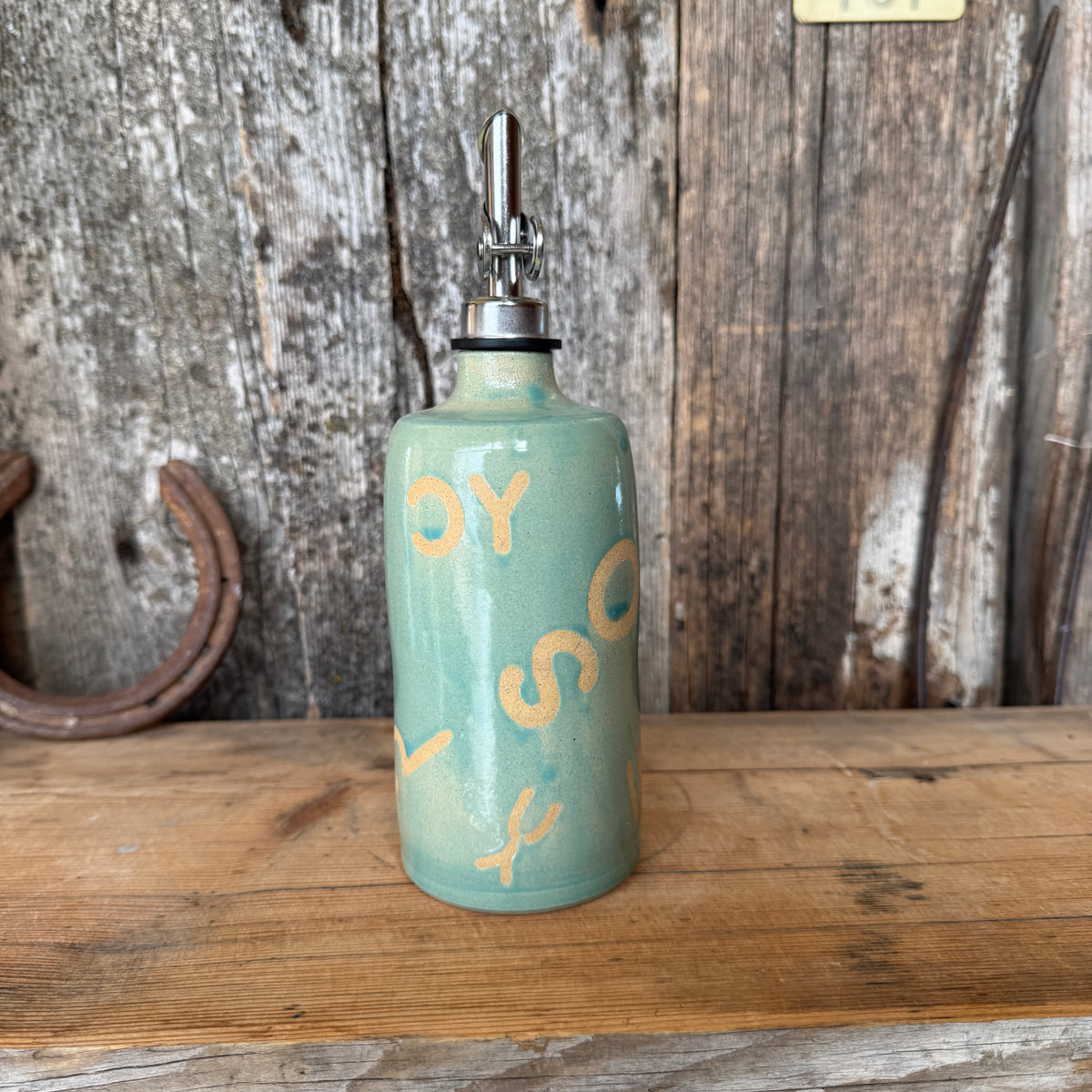 Oil Bottle  - Tiffany Turquoise Branded