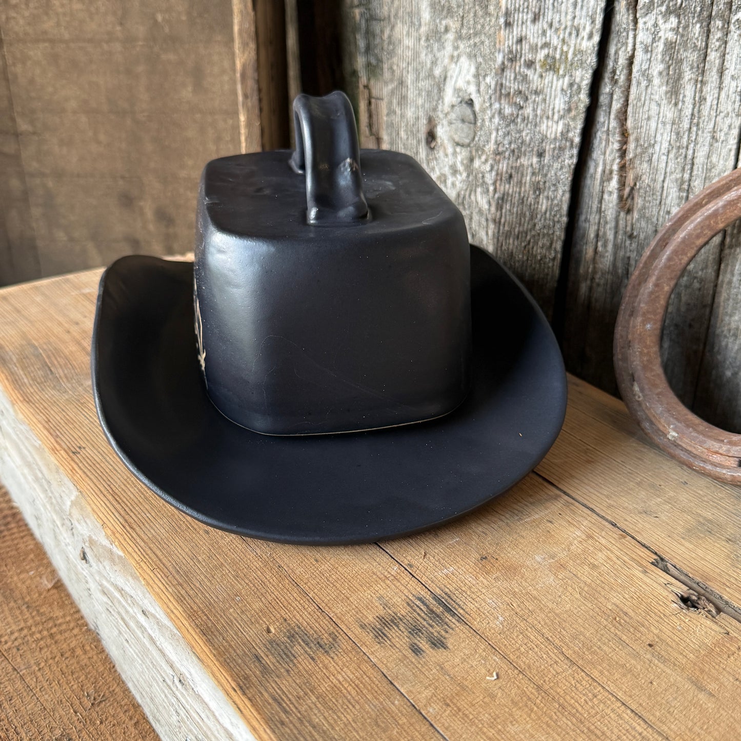 Cowboy Hat Butter Dish 3
