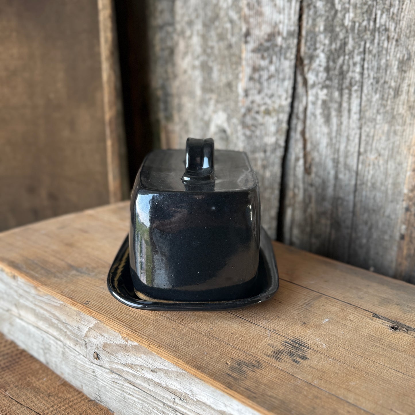 Butter Dish Gunmetal Southwestern (2)