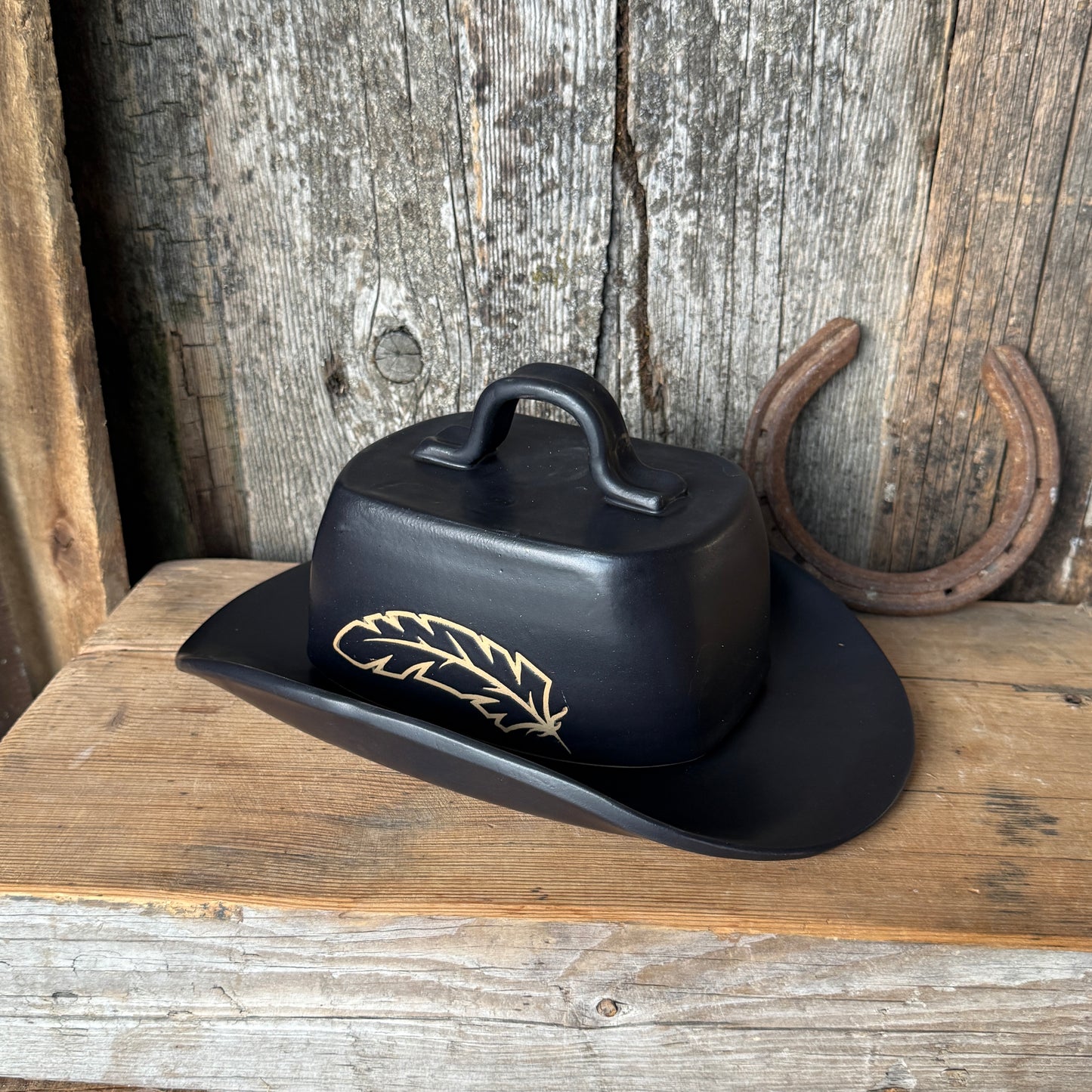 Cowboy Hat Butter Dish 3
