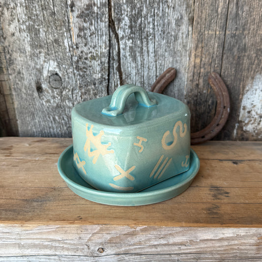 Butter dish Tiffany turquoise branded