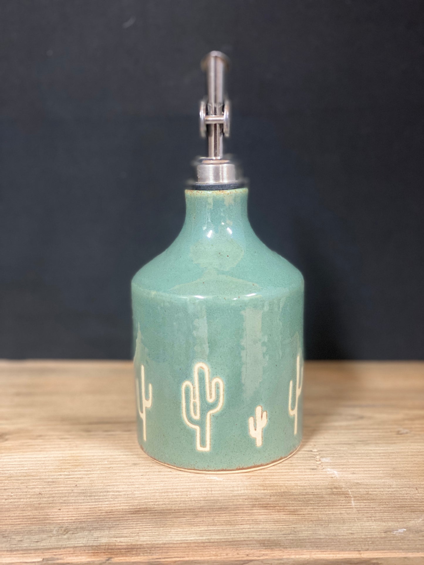 Cactus Oil Bottle - Sage