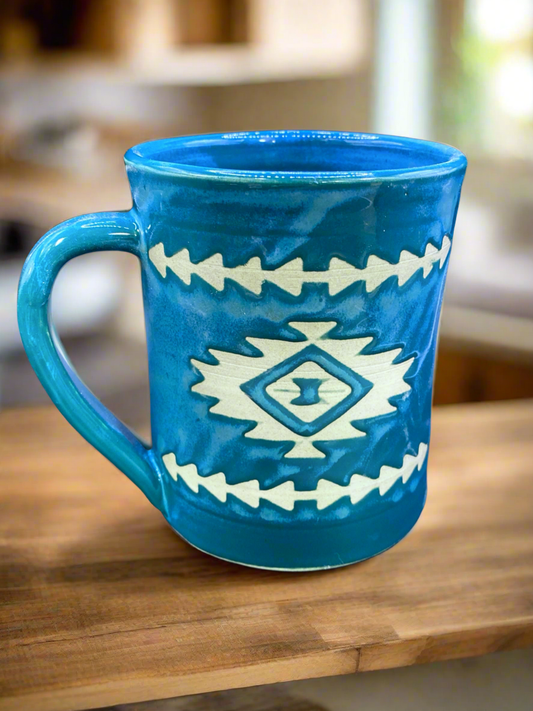 Southwestern Mug - Turquoise