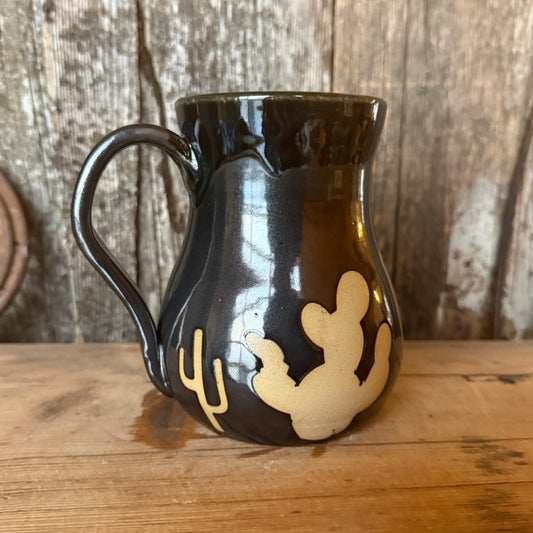 Coffee Mug - Gunmetal Cactus set of 2