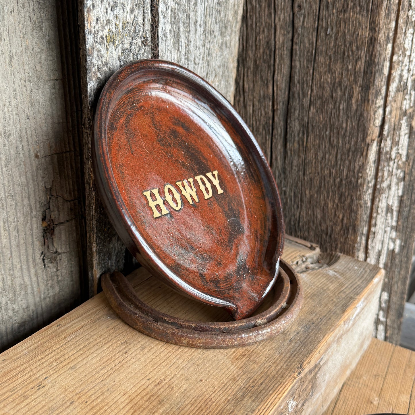 Spoon Rest - HOWDY Rust (2)