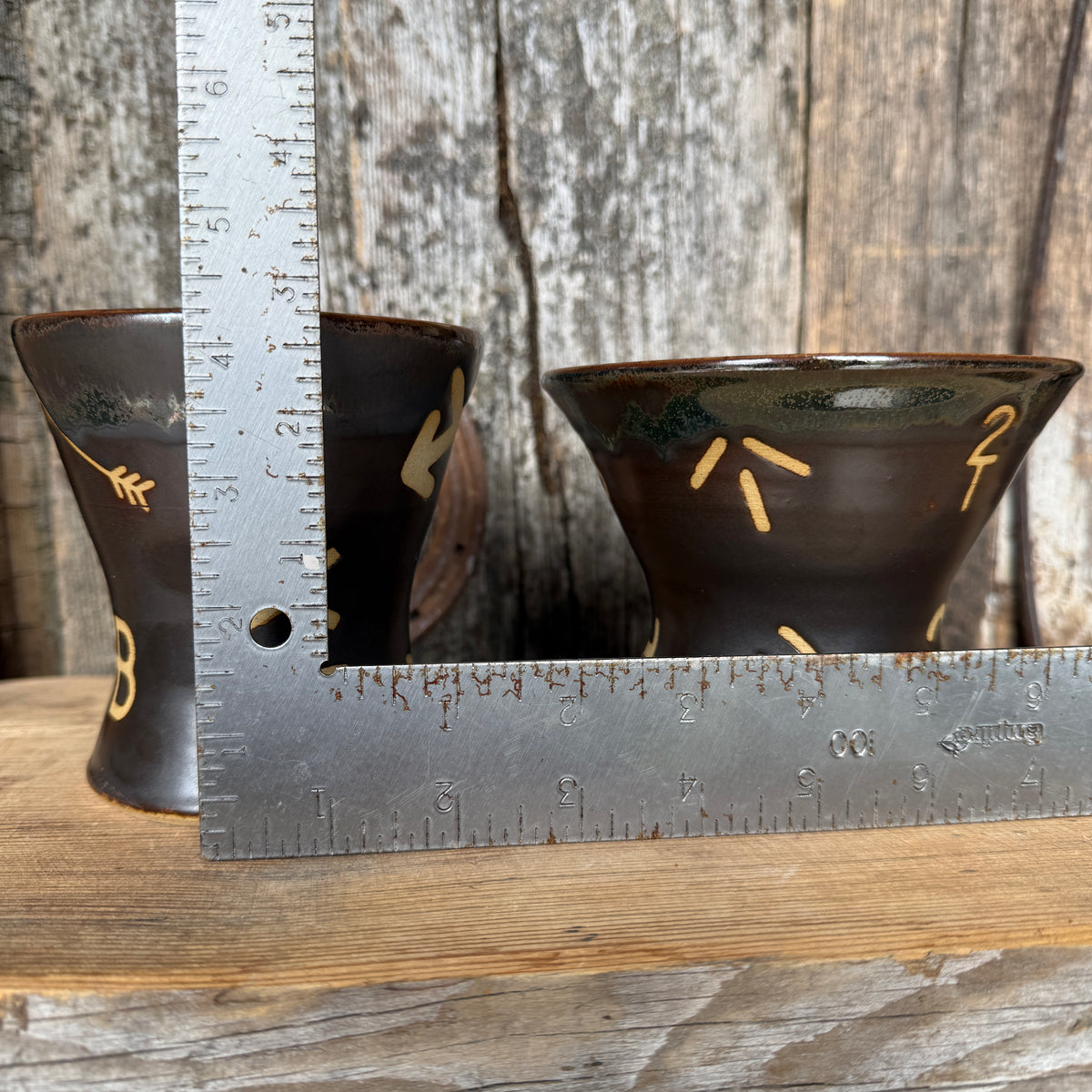 Margtini Cup Set of 2 - Leather Branded