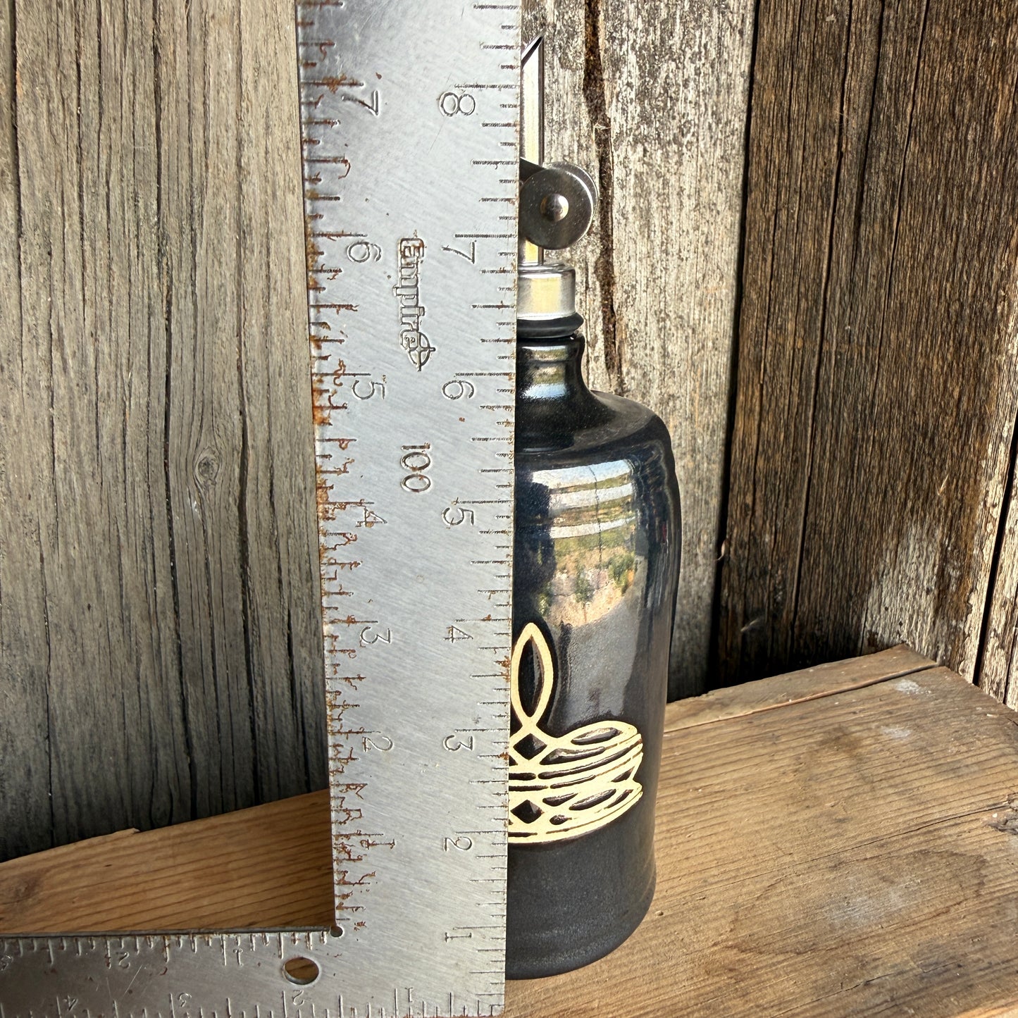 Oil Bottle -  Bootstitch  - Gunmetal