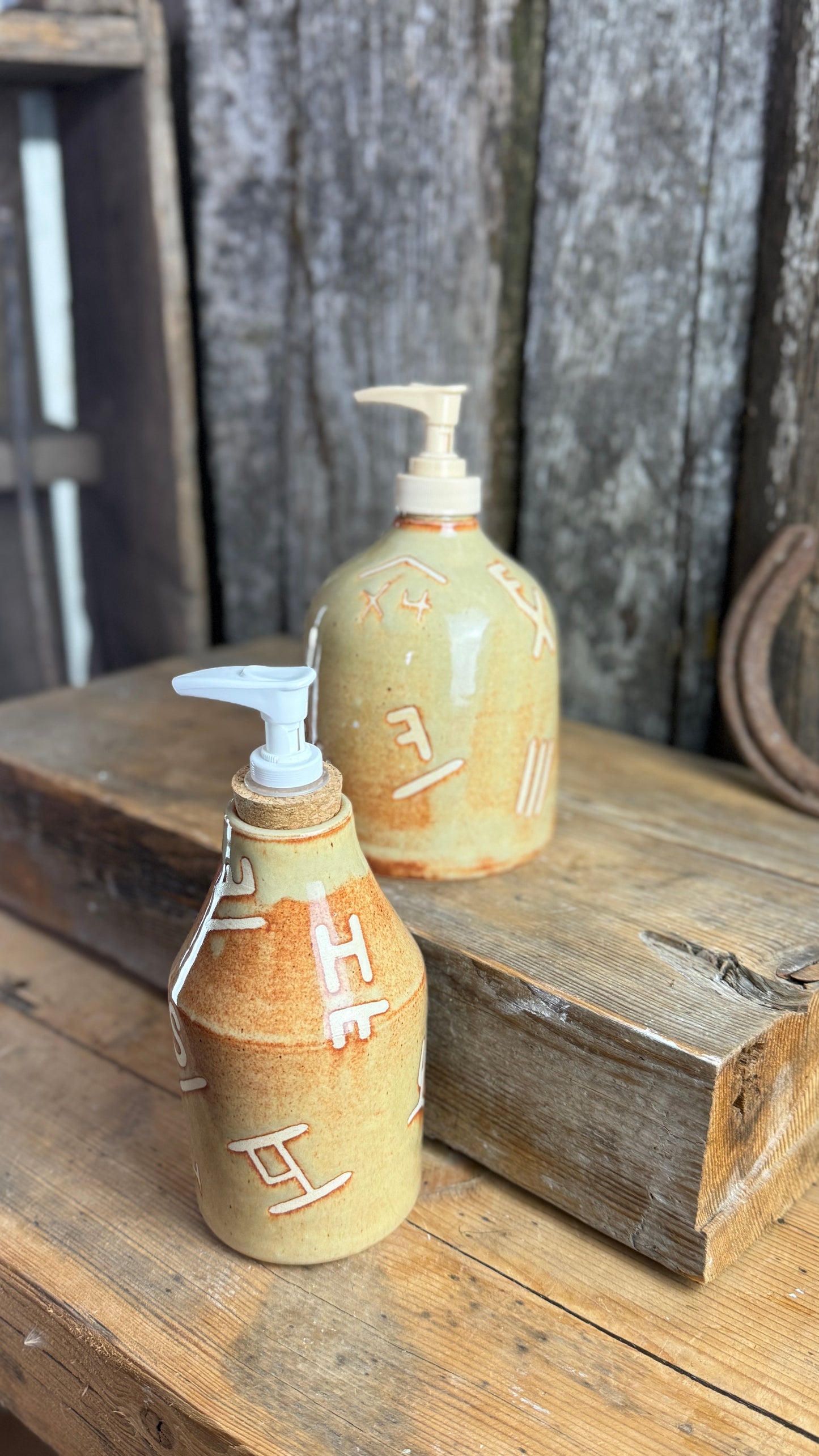 Set- Oil Bottle and Soap Dispenser