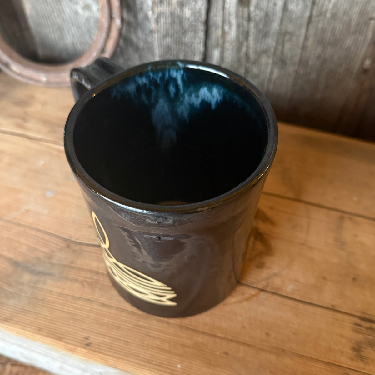 Coffee Mug - Gunmetal Bootstitch