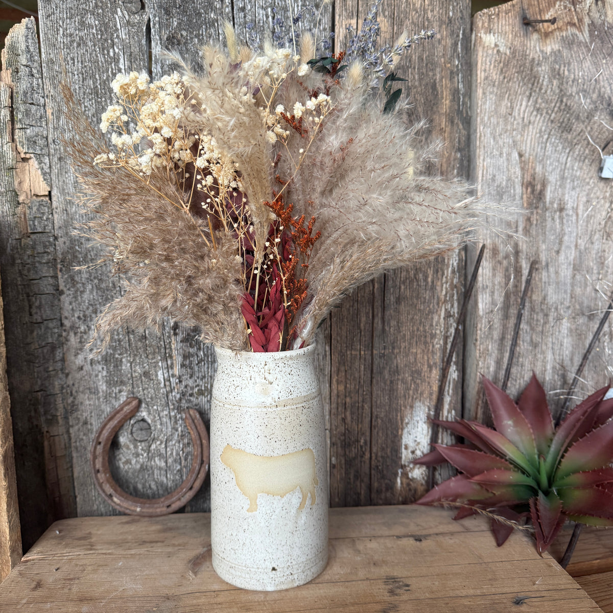 Vase 8” Speckle Park Bull