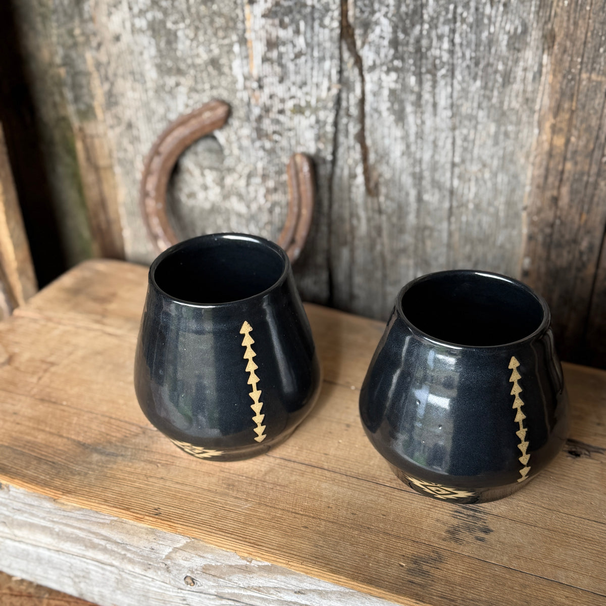 Tumbler Cup Set of 2 - Southwestern Gunmetal