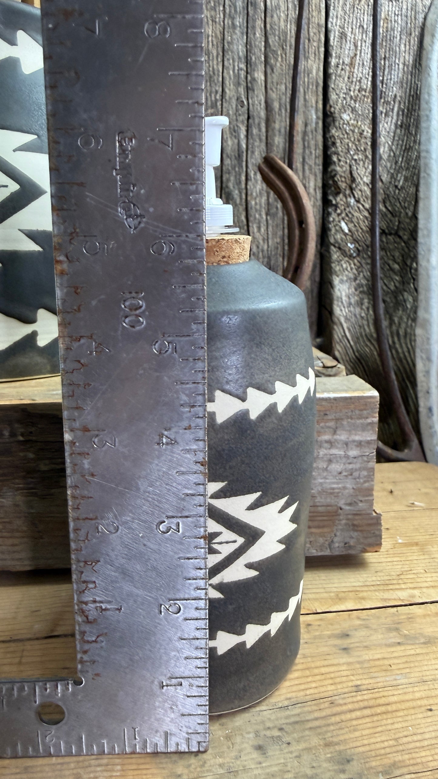 Kitchen Utensil Crock and soap dispenser - River Rock