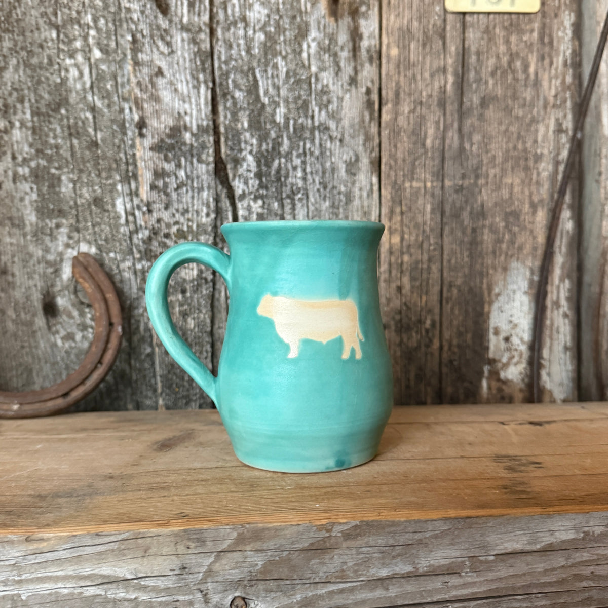 Coffee Mug - turquoise bull￼