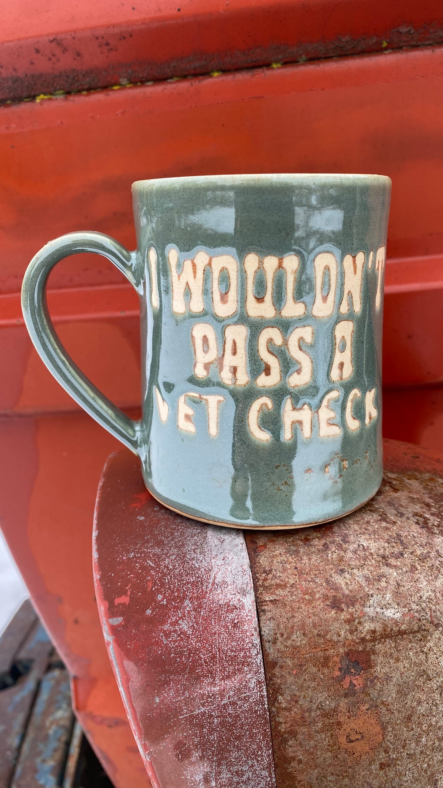 I wouldn’t pass a vet check mug - sagebrush 15 oz