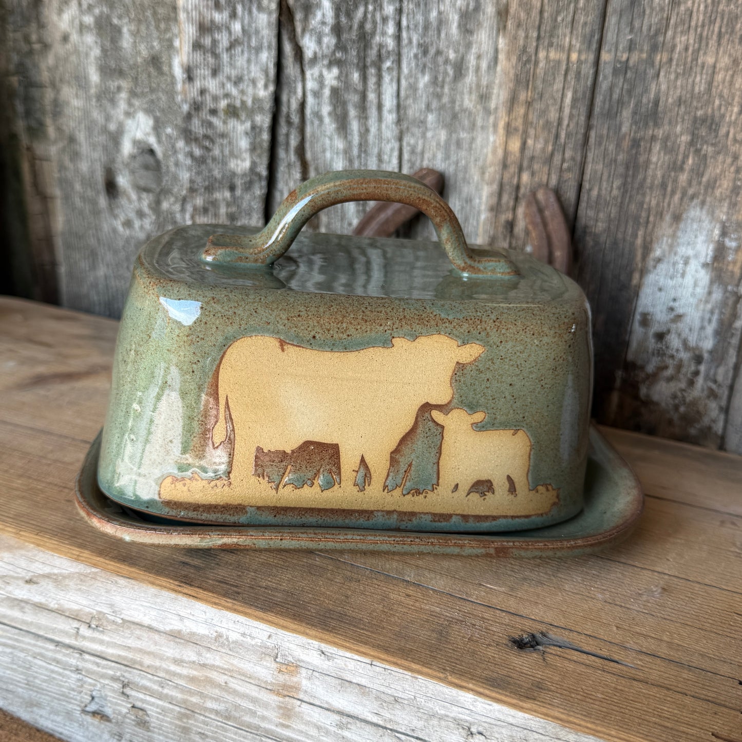 Butter Dish Sagebrush Cattle
