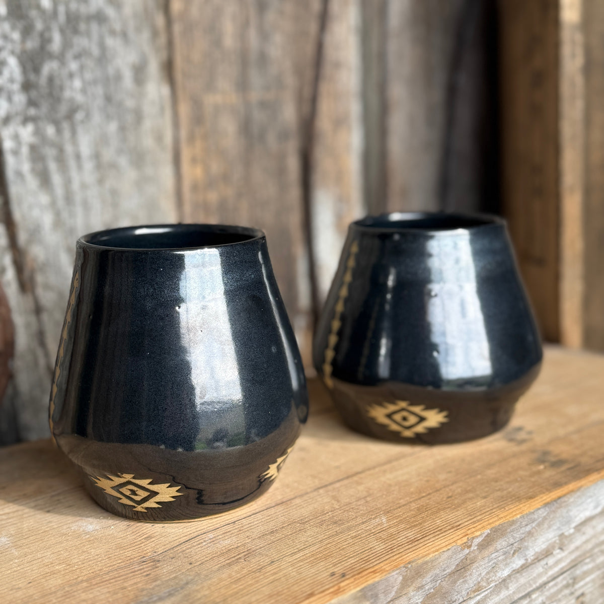 Tumbler Cup Set of 2 - Southwestern Gunmetal