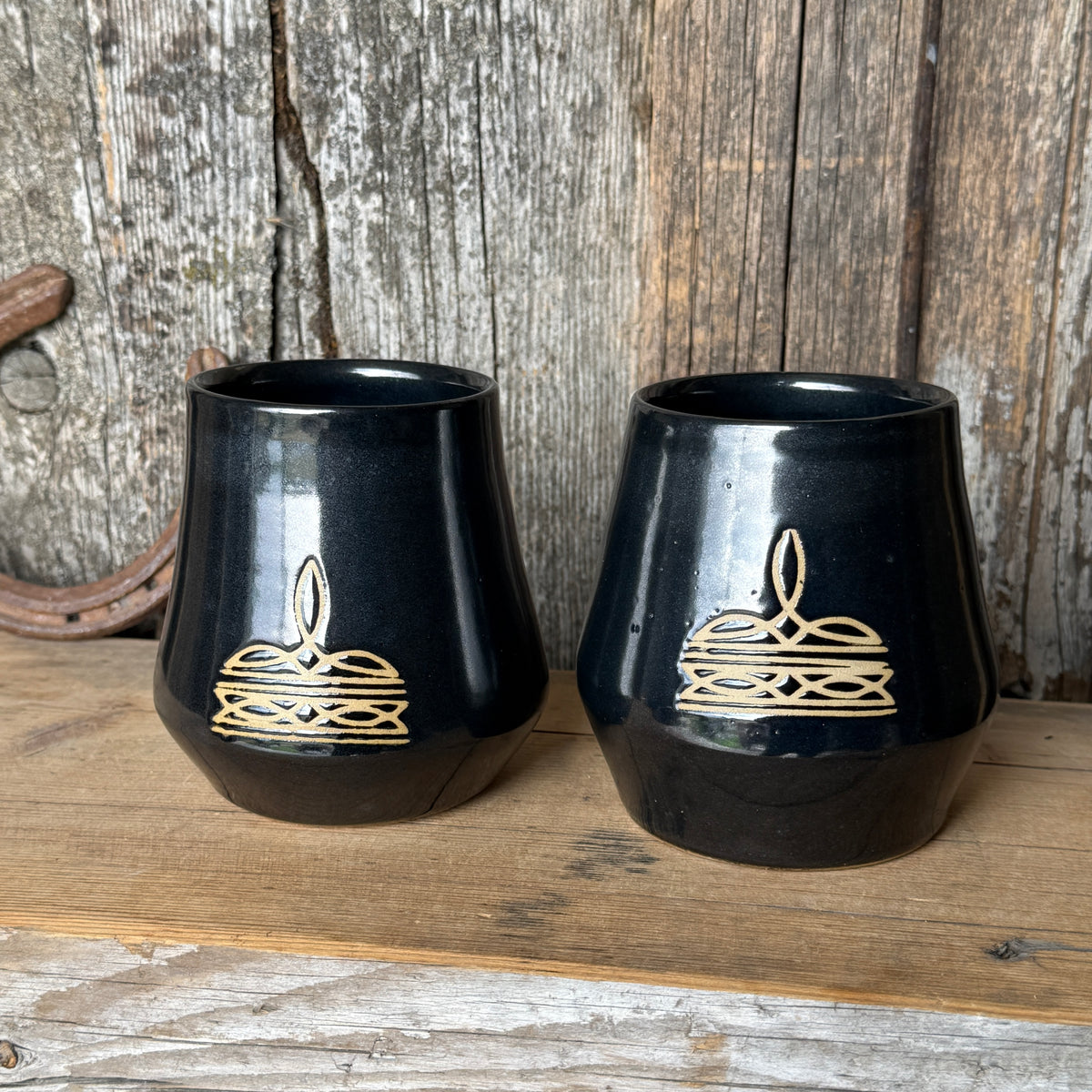 Tumbler Cup Set of 2 - Bootstitch Gunmetal