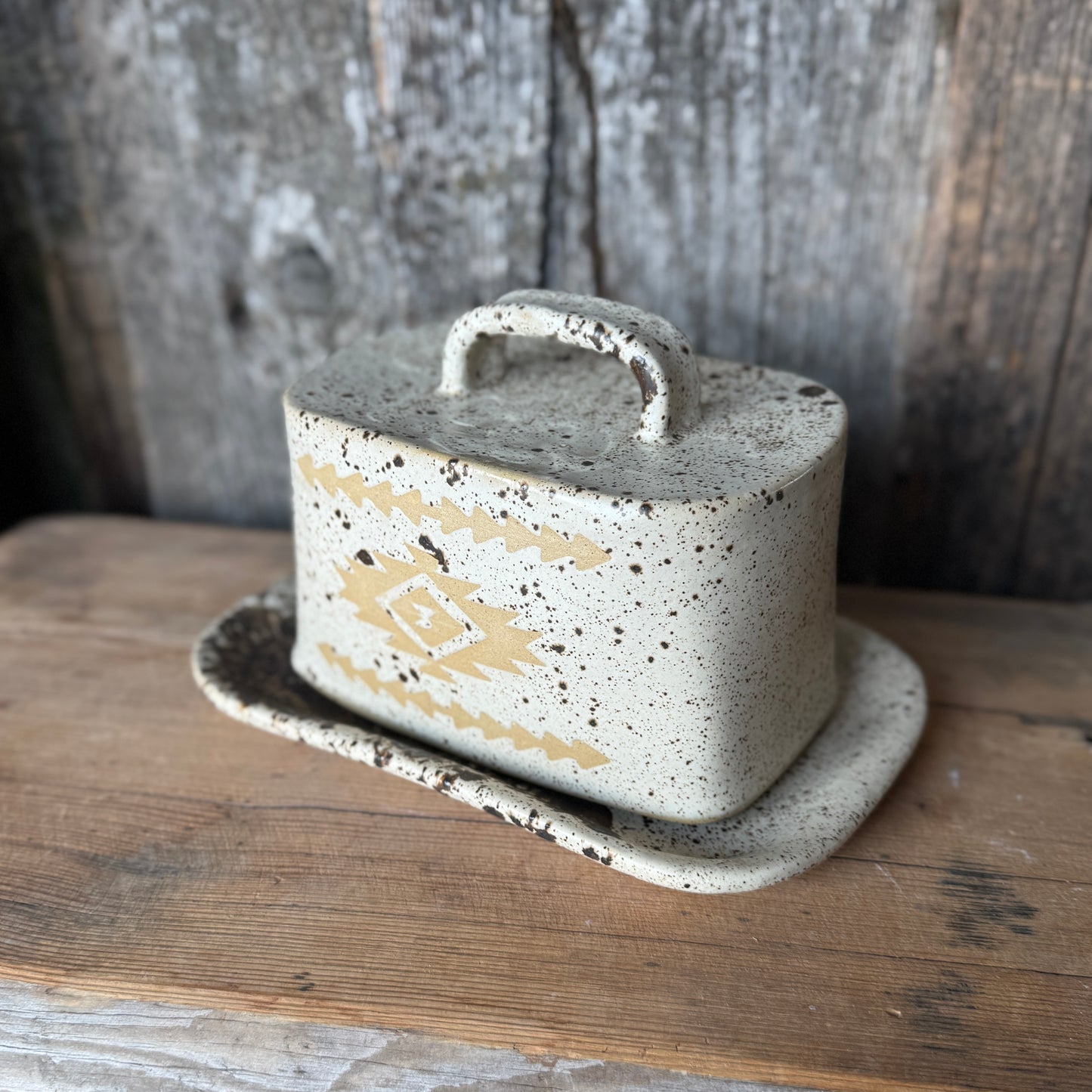 Butter Dish Speckle Park Southwestern