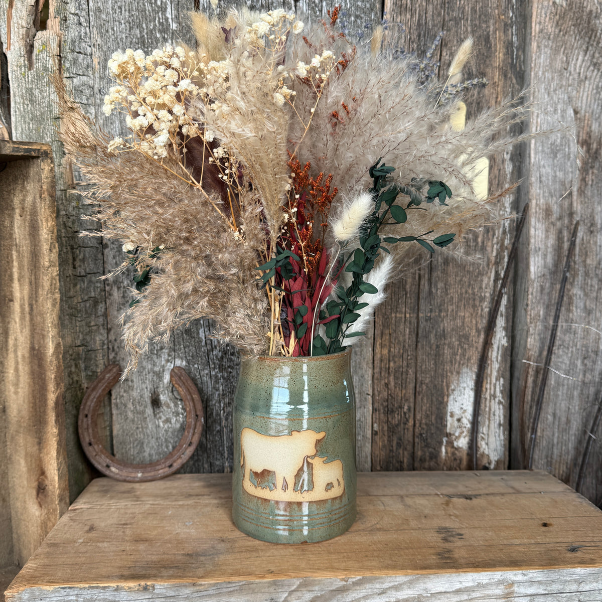 Vase Cattle Southwestern
