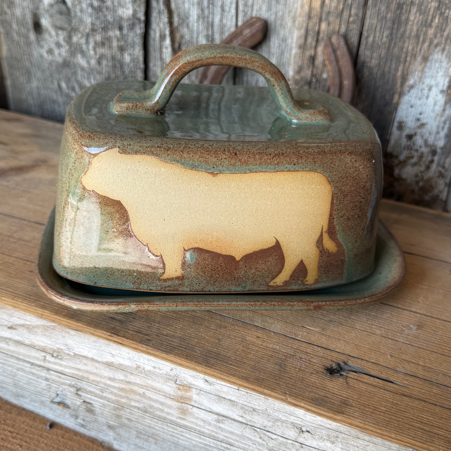 Butter Dish Sagebrush Cattle
