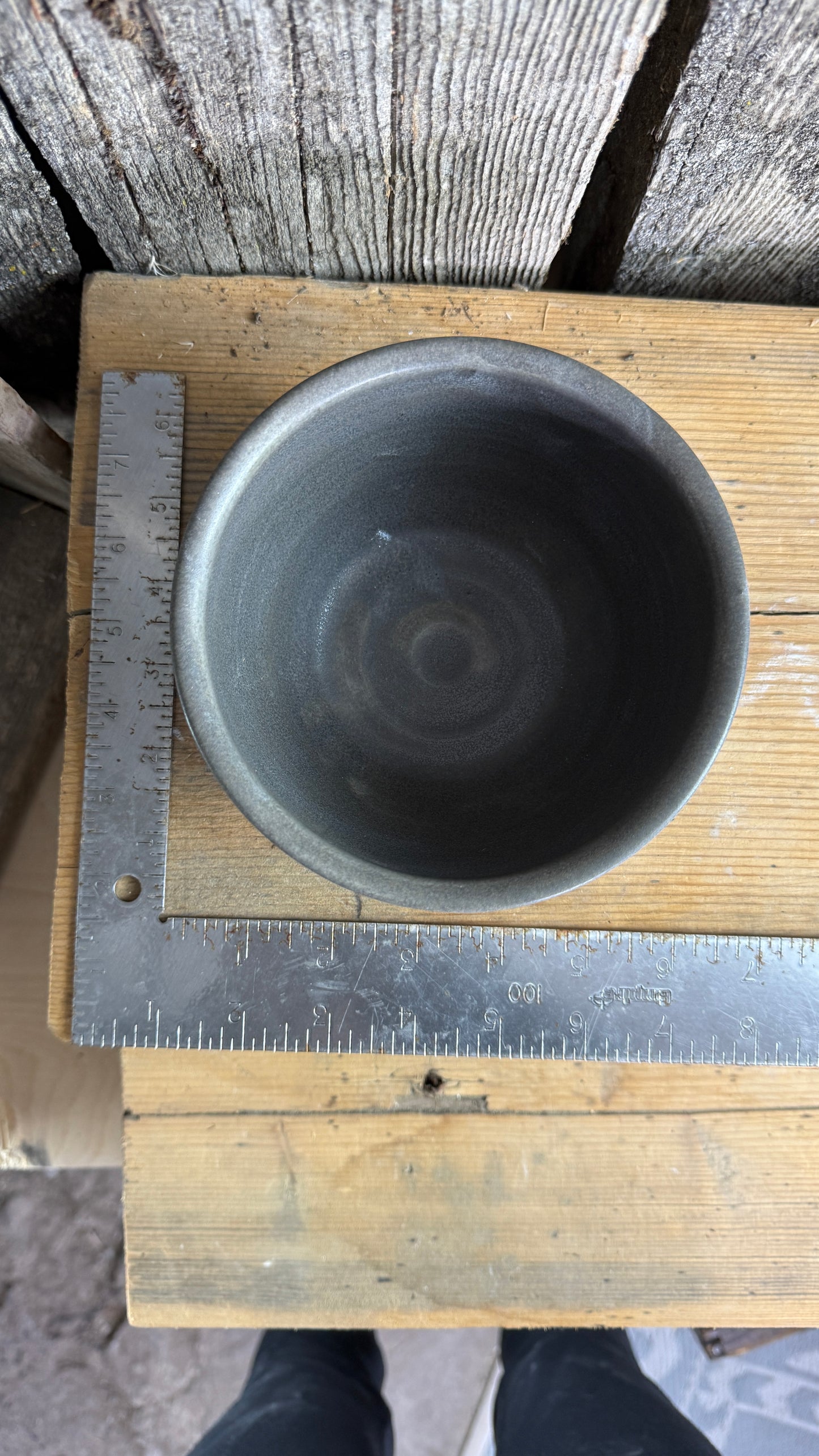 Girl dinner Bowl/plate set of 4 - River Rock