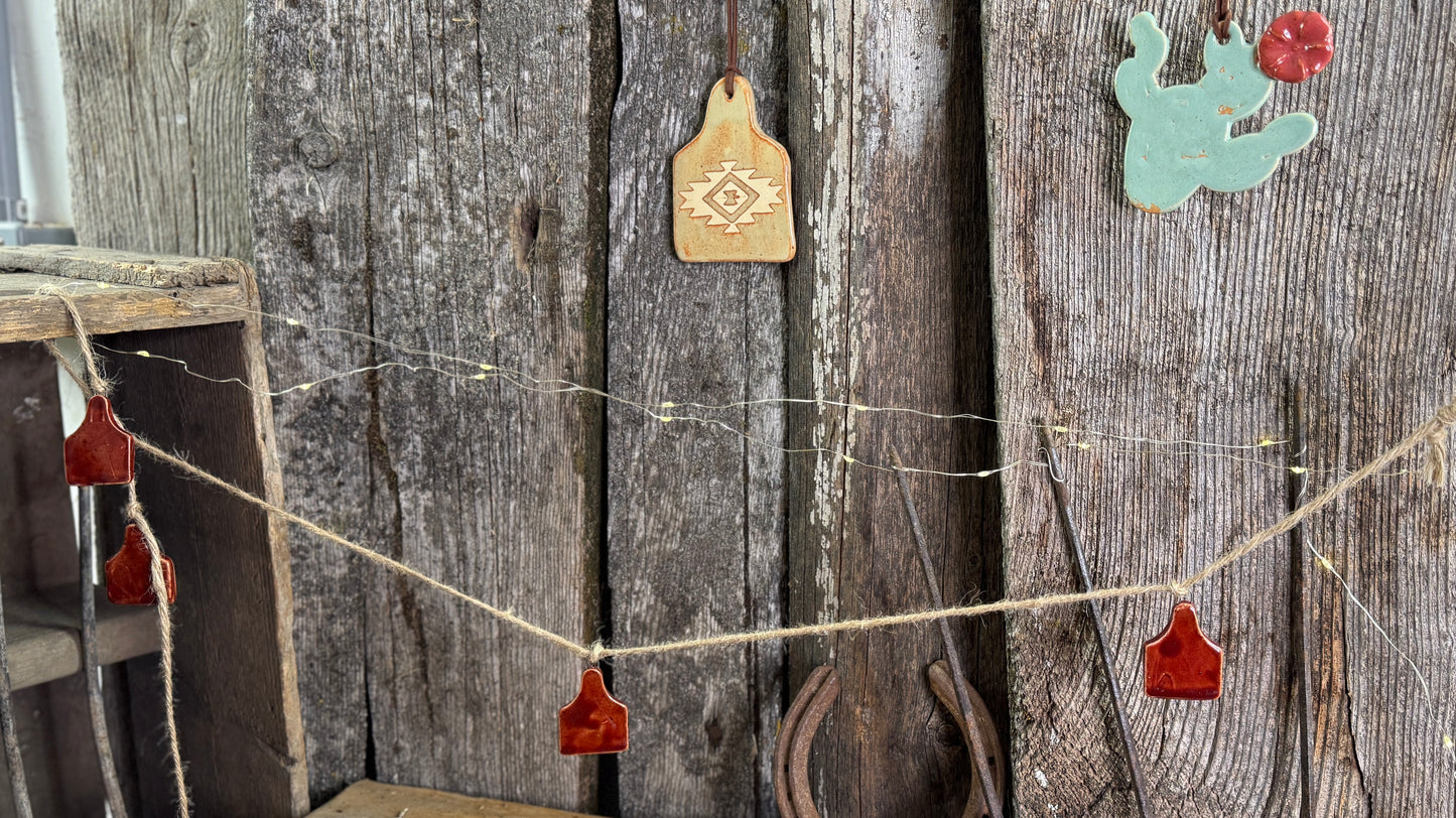 Cowboy Christmas ornament bundle