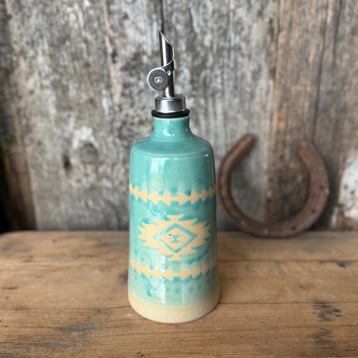Oil Bottle  - Tiffany Turquoise
