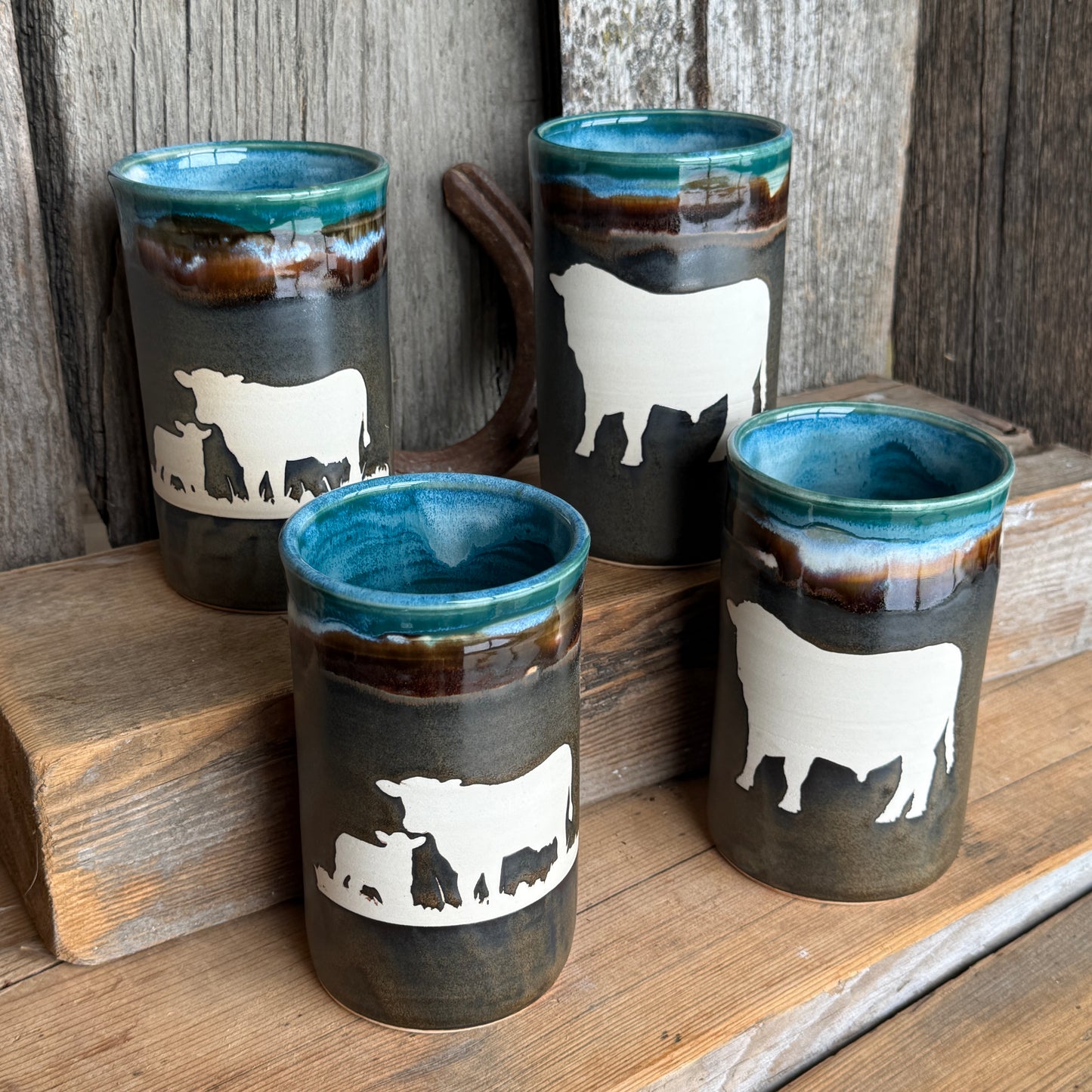 Cup Set of 4 - Cattle