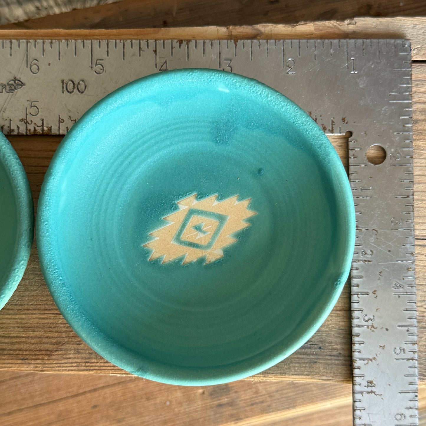 Sauce bowl set of 3 turquoise Southwestern